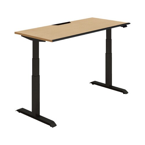 シークエンス平机 レバー 幅1500 U1×黒脚