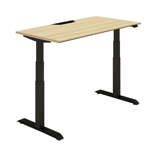 シークエンス平机 レバー 幅1400 W0×黒脚