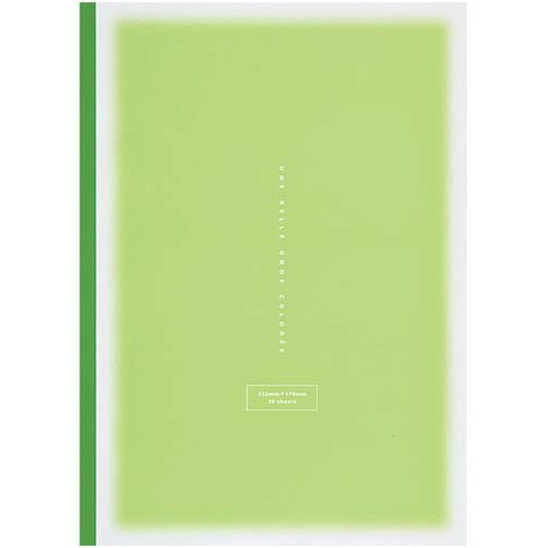 意匠ノート<コロレー>セミB5普通横罫30枚緑×5