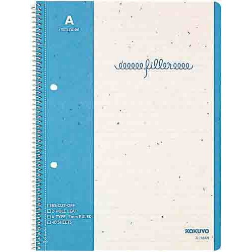 フィラーノート再生紙B5A罫40枚×10