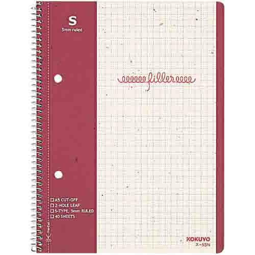 フィラーノート再生紙A5 5mm方眼罫40枚×10