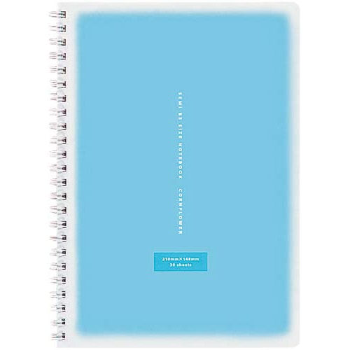 ツインリングノート<コロレー>A5A罫50枚青×5