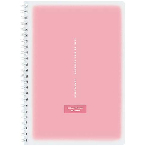 ツインリングノート<コロレー>A5A罫50枚桃×5