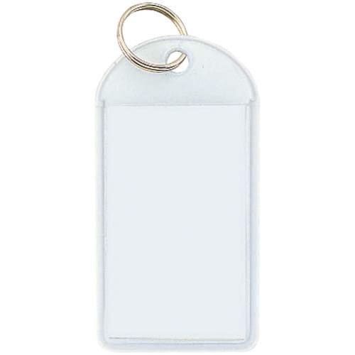 ソフトキーホルダー型名札カード寸45・28白×50