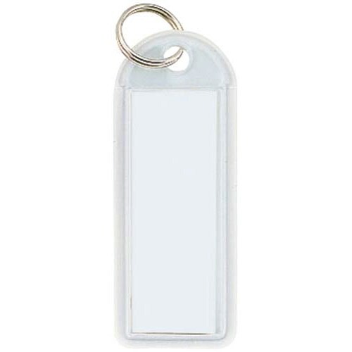 ソフトキーホルダー型名札カード寸42・17白×50