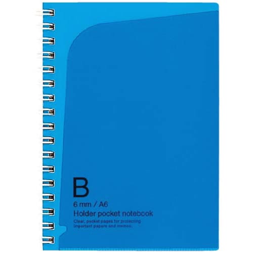 ポケットノートホルダータイプA6B罫50枚濃青×5