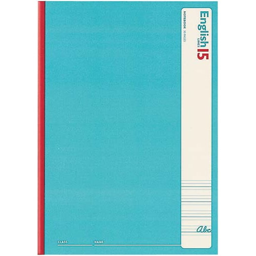 英習帳無線とじ6号英習罫15段並罫30枚×5