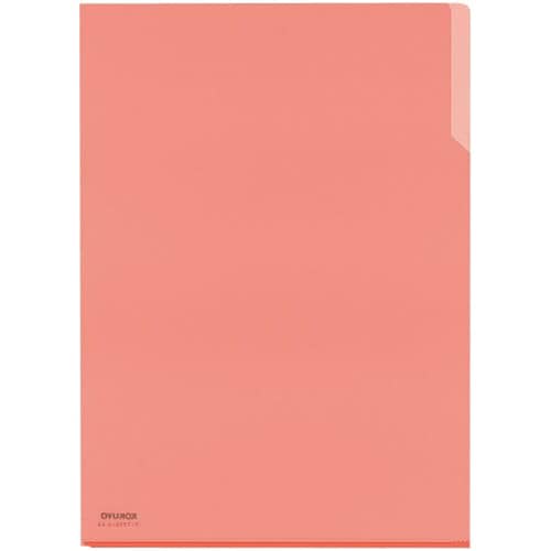 クリヤーホルダー10 PP A4 珊瑚×5冊