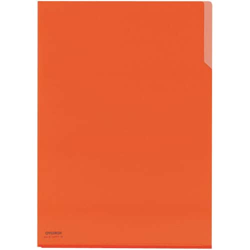 クリヤーホルダー10 PP A4 橙×5冊