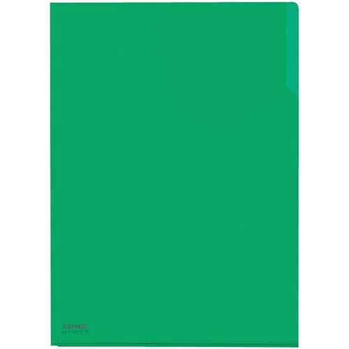クリヤーホルダー10 PP A4 緑×5冊