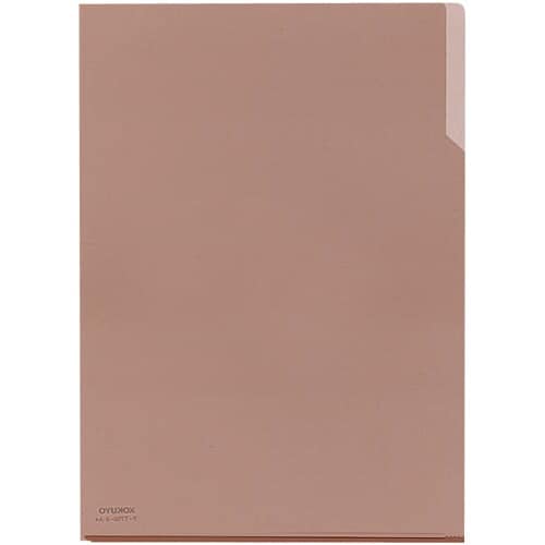 クリヤーホルダー10 PP A4 茶×5冊