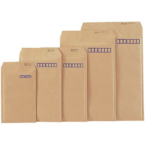 小包封筒(軽量タイプ)A3用封緘用口糊付き茶×5