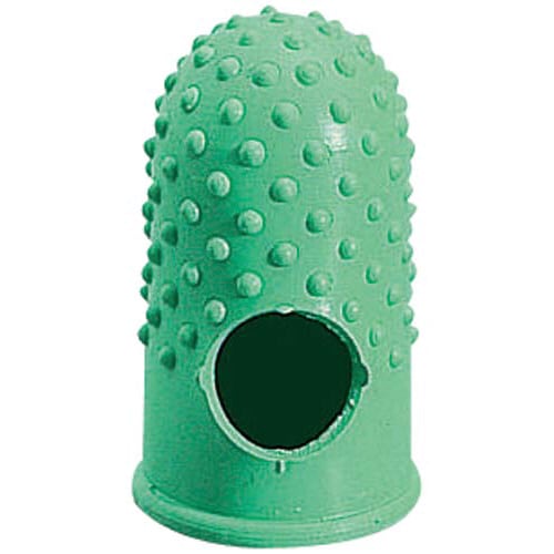 穴あき指サック抗菌仕様 小々 グリーン×20