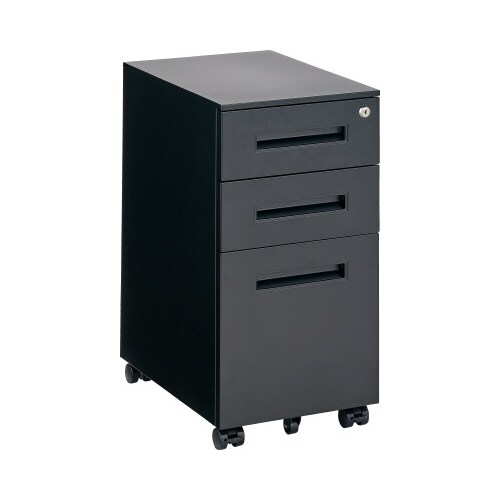 シンプルデスクワゴン ブラック