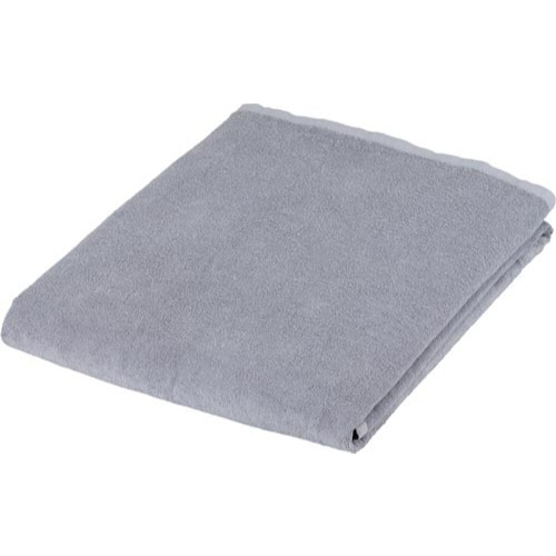 業務用スレン染め ベッドサイズタオル グレー 1枚