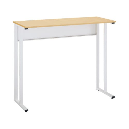 WDデスク ハイ 幅1200 白脚 ナチュラル