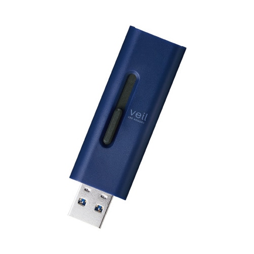 USBメモリ USB3.2 128GB ブルー