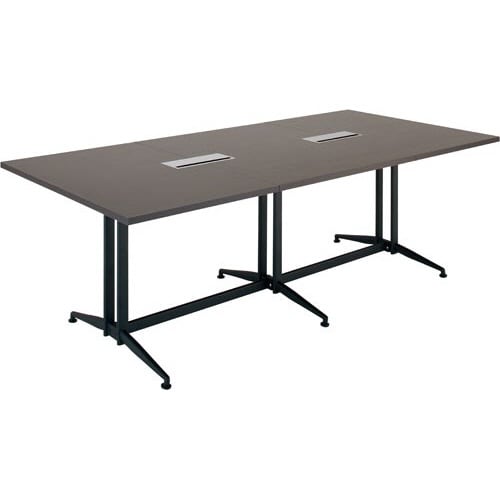 T字脚大型会議テーブル2110基本ダークブラウンN