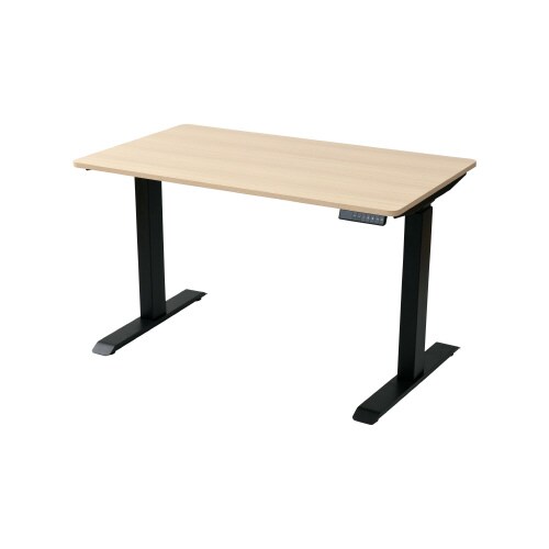 電動昇降デスク 幅1200 黒脚 天板NA