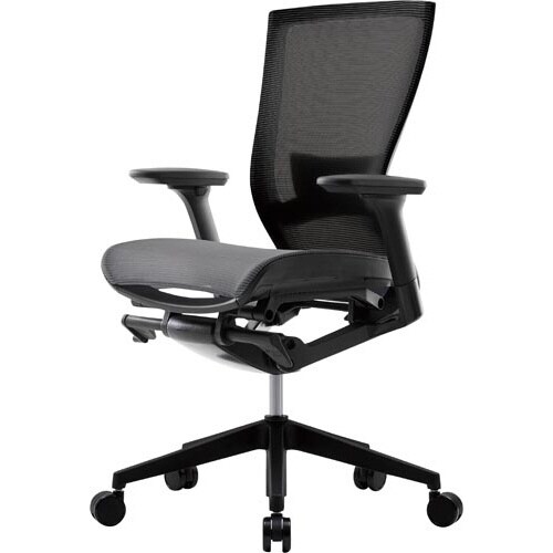 T50Airチェア 肘・ランバー付 グレー