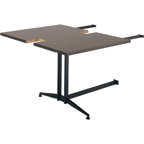 T字脚大型会議テーブル増連ダークブラウンN