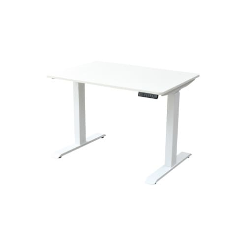 電動昇降デスク 幅1000 白脚 天板WH