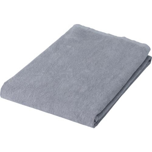 業務用スレン染め 大判バスタオル グレー 1枚