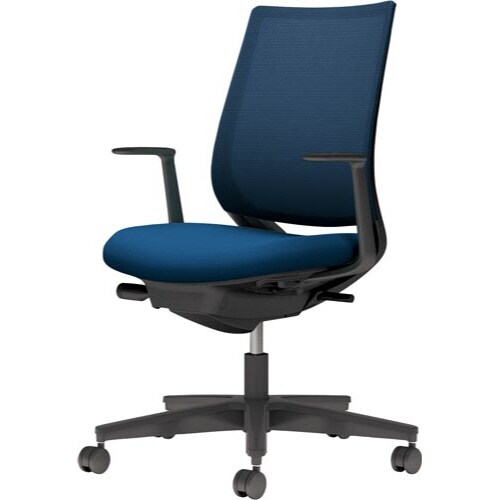 ミトラ2 メッシュ黒フレ黒脚L型肘ネイビー