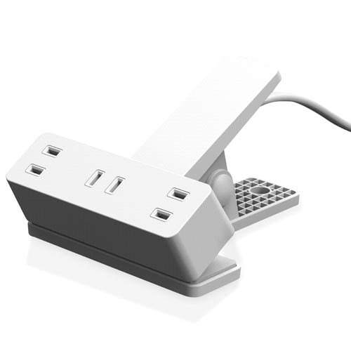 クリップタップ 3個口 3m 雷ガード付 ホワイト