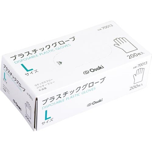 オオサキ プラスチックグローブ L 200枚入