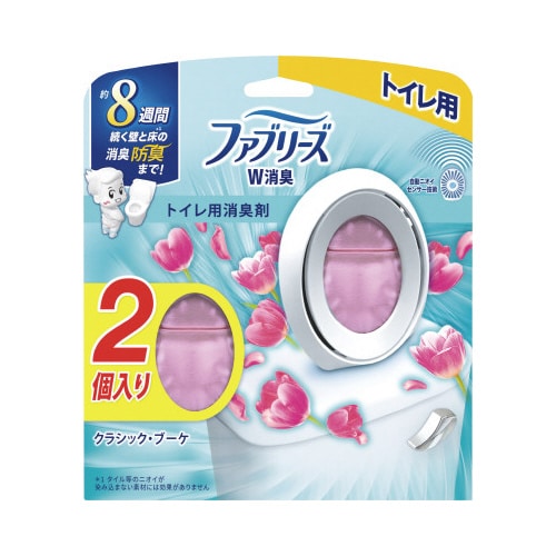 ファブリーズW消臭トイレ用消臭剤Cブーケ2P×4