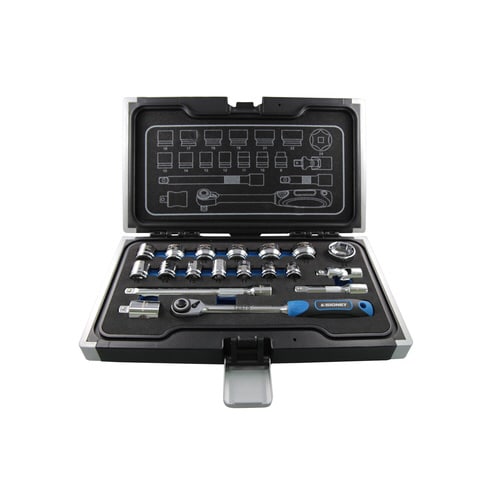 3/8DR19点組ショートソケットセット6角形状