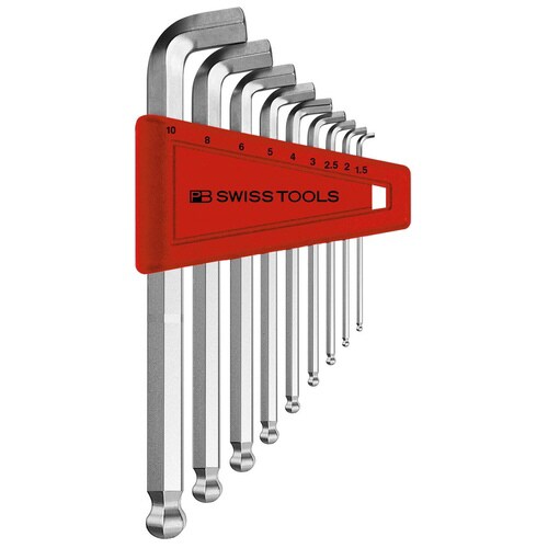 ショートヘッド六角棒レンチセット(パックナシ)