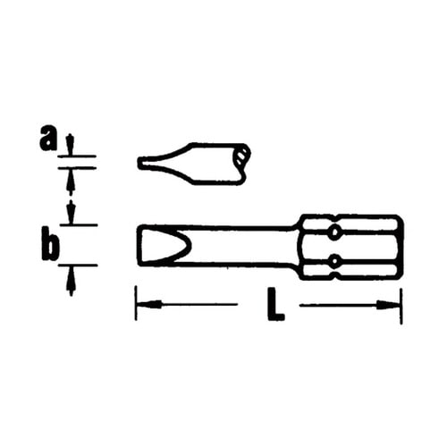 マイナス段付ビット1.2X6.5