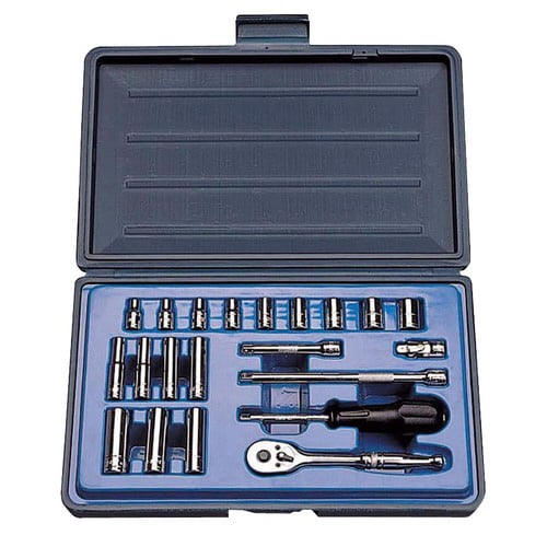 1/4DR21点組インチサイズソケットレンチセット