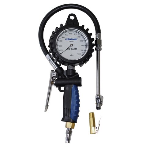 増減圧機能付タイヤゲージ(0−1200KPA)