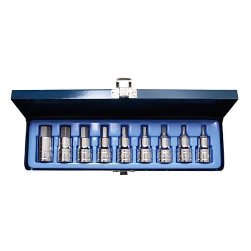 1/2DR9点組ヘックスビットソケットセット