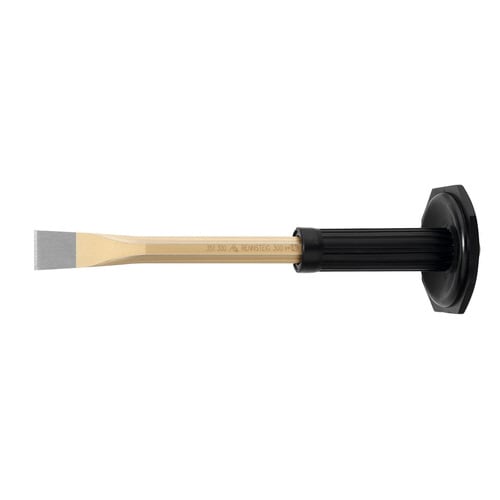 UES8角フラットチゼルグリップ付350mm