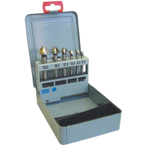 カウンターシンクセット90°6本組HSS