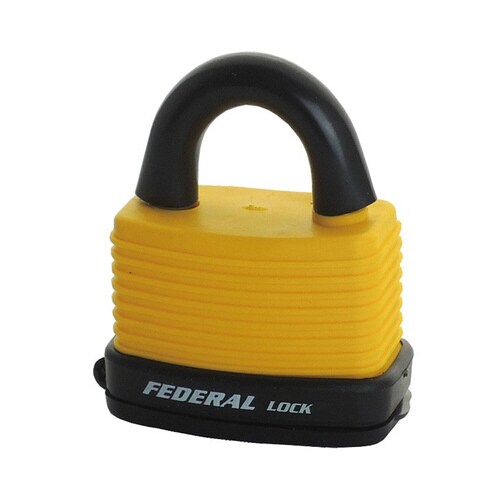 屋外用ダイヤル式南京錠46mmイエロー
