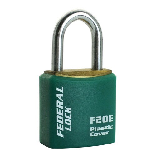 南京錠ボディーカバー付20mmグリーン