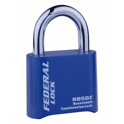 ダイヤル式南京錠チェンジKEY付ブルー