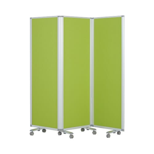 3連スクリーン幅1800mmT脚 クロスグリーン