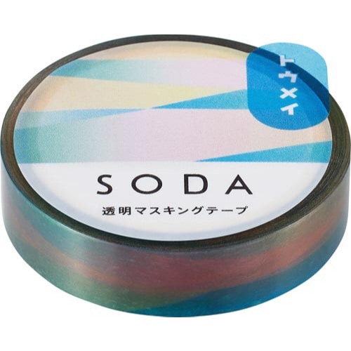ソ−ダ 透明マステ(オ−ロラ) 10mm幅