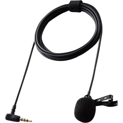 クリップ付きピンマイク 4極