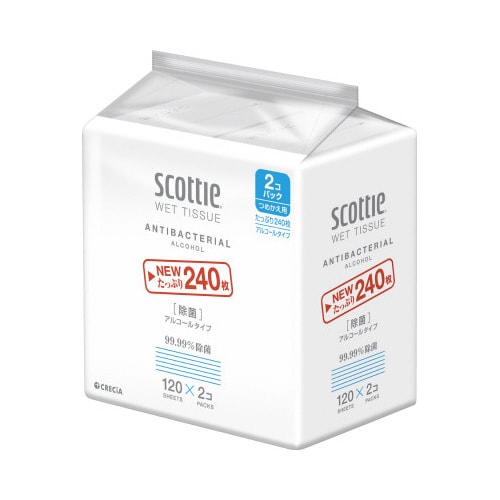 スコッティ ウェット 除菌アルコール 詰替2P