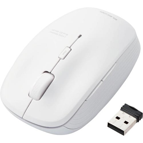無線マウス BlueLED 5ボタン ホワイト