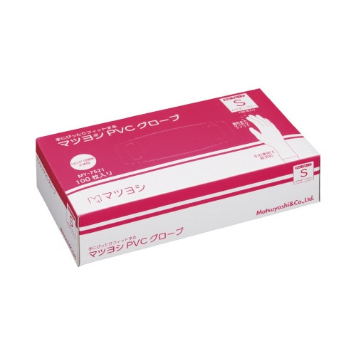 マツヨシ PVCグローブ S粉無 100枚入×10