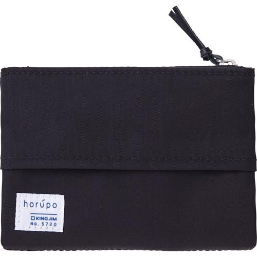 ホルポ ゴミ箱ポーチ 2つ折り 黒