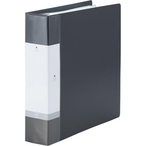 クリヤーブック交換式 A4縦背幅65mm 黒 4冊